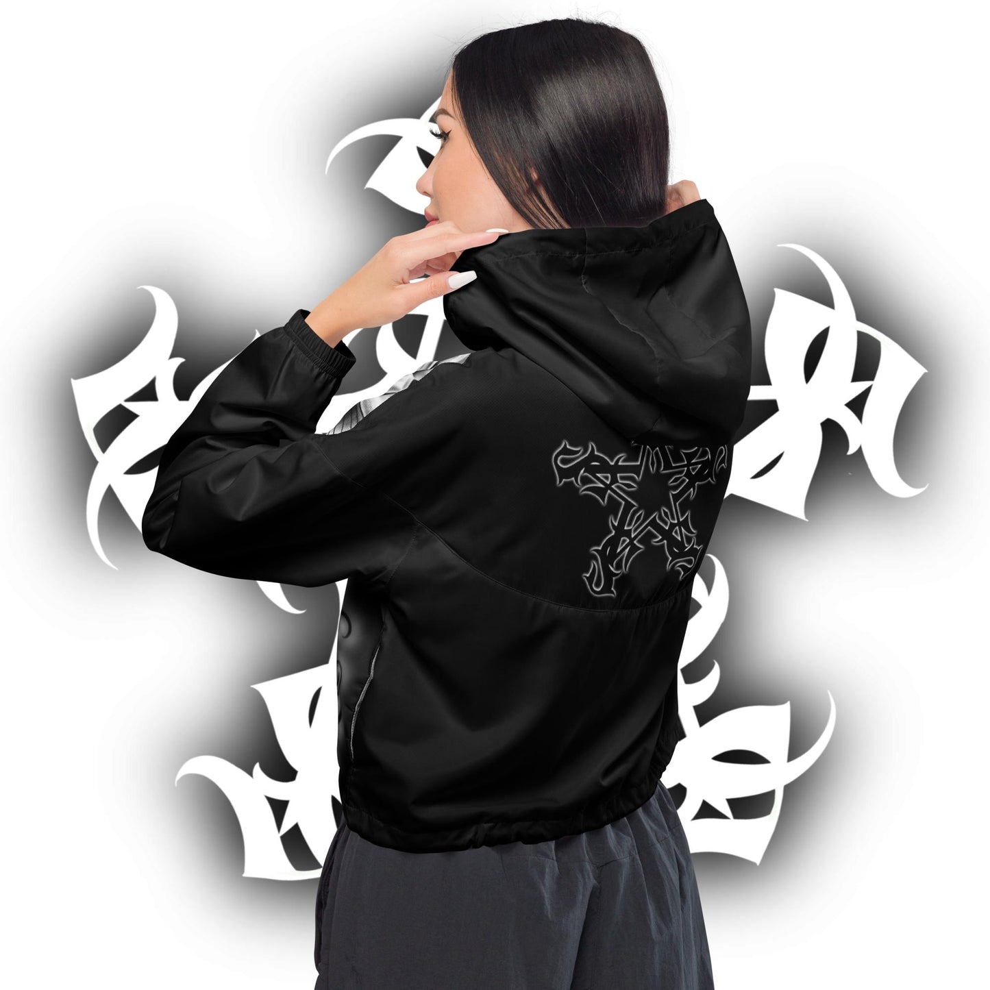 Cropped Windbreaker “Hopeless Romantic”