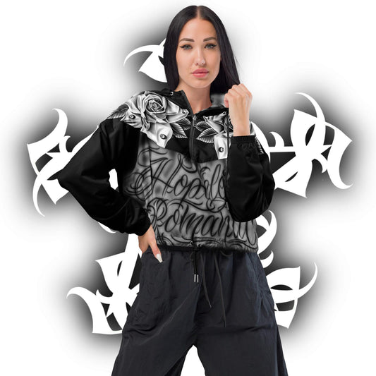 Cropped Windbreaker “Hopeless Romantic”