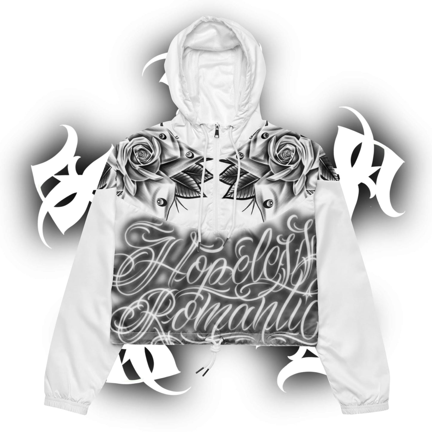 Cropped Windbreaker “Hopeless Romantic”