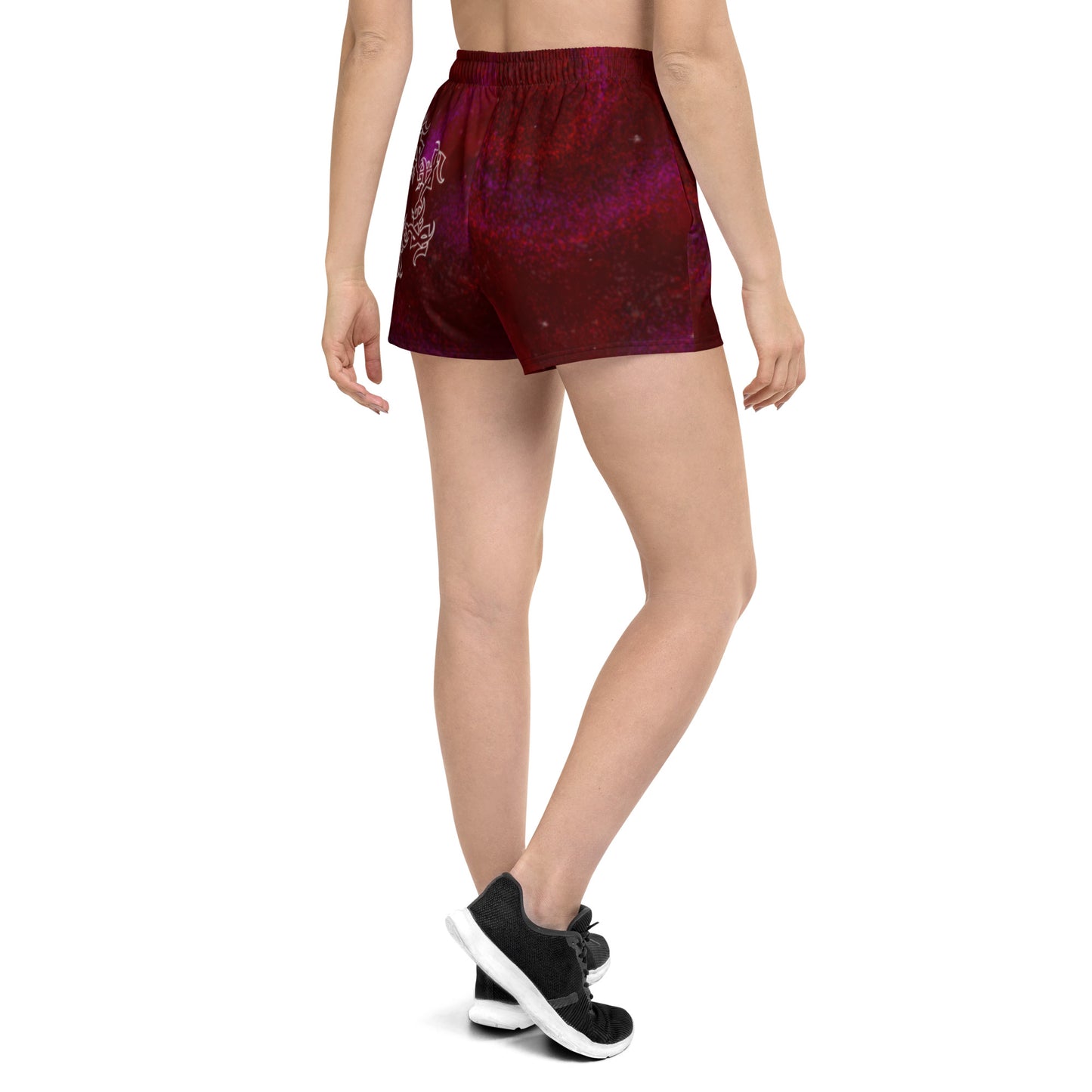 Athletic Shorts Burgundy Galaxy