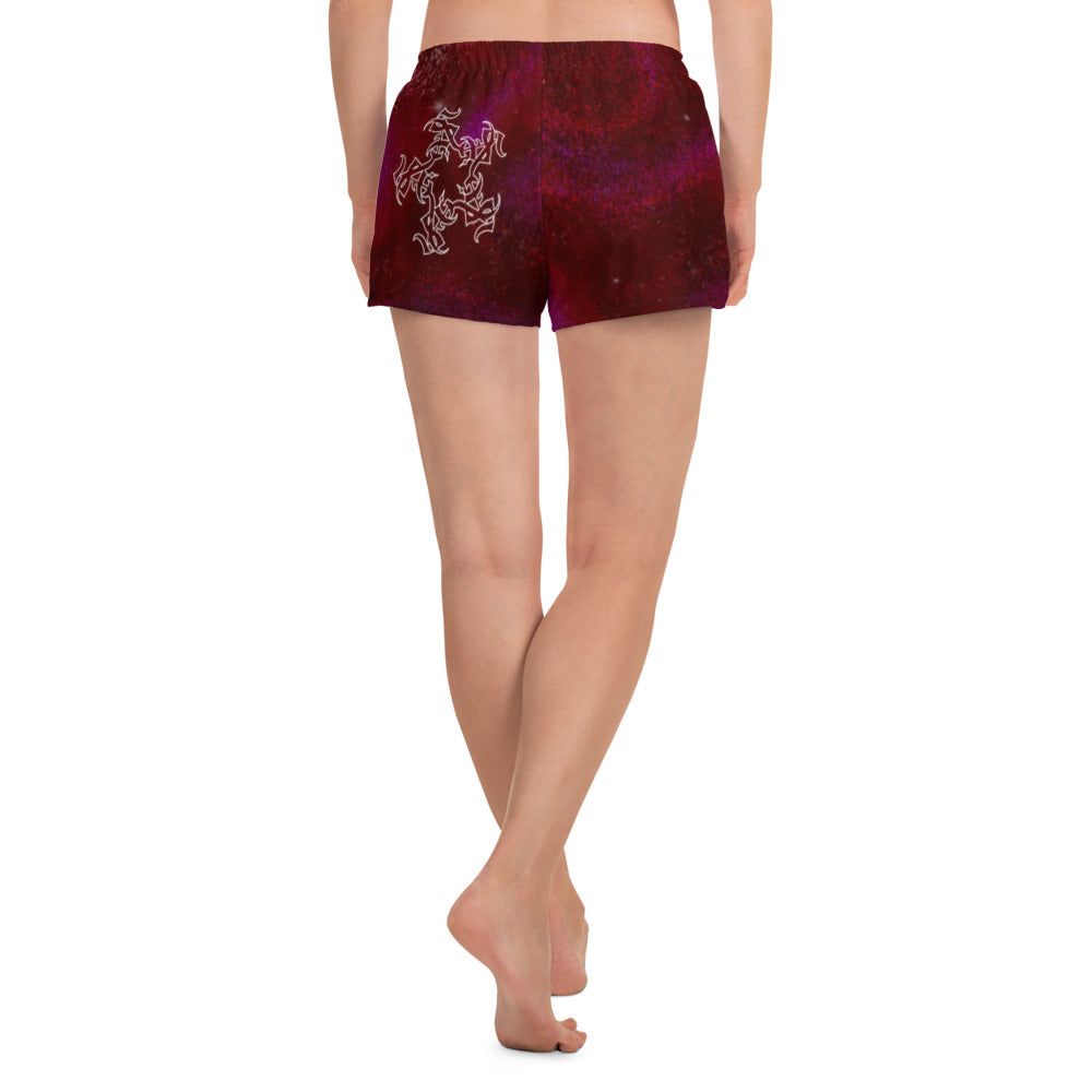 Athletic Shorts Burgundy Galaxy