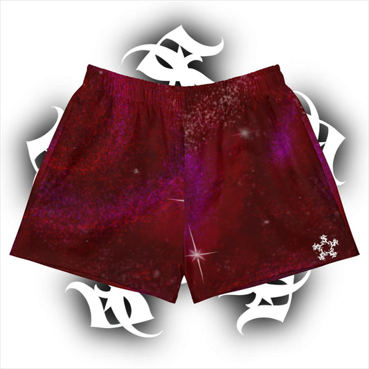 Athletic Shorts Burgundy Galaxy