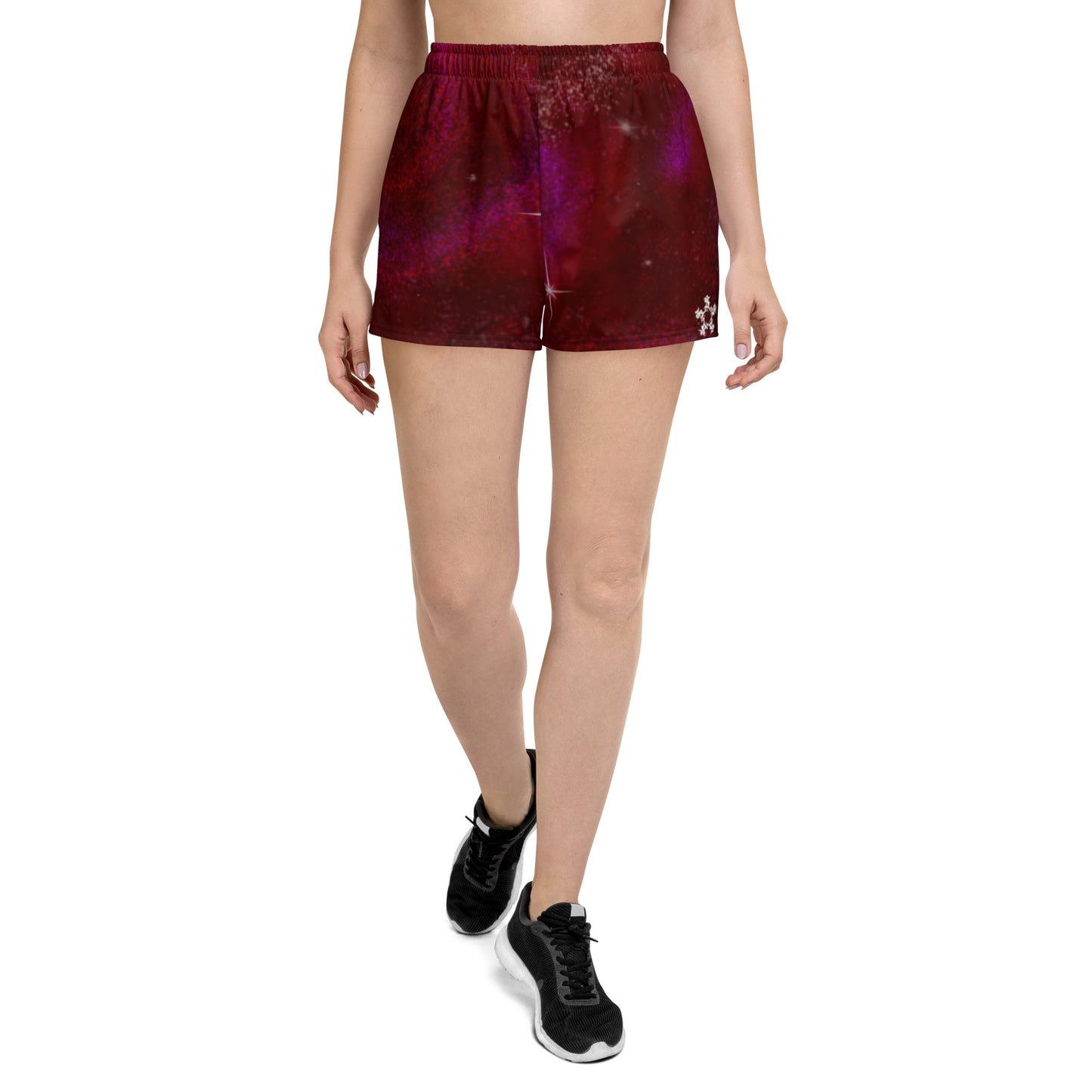 Athletic Shorts Burgundy Galaxy