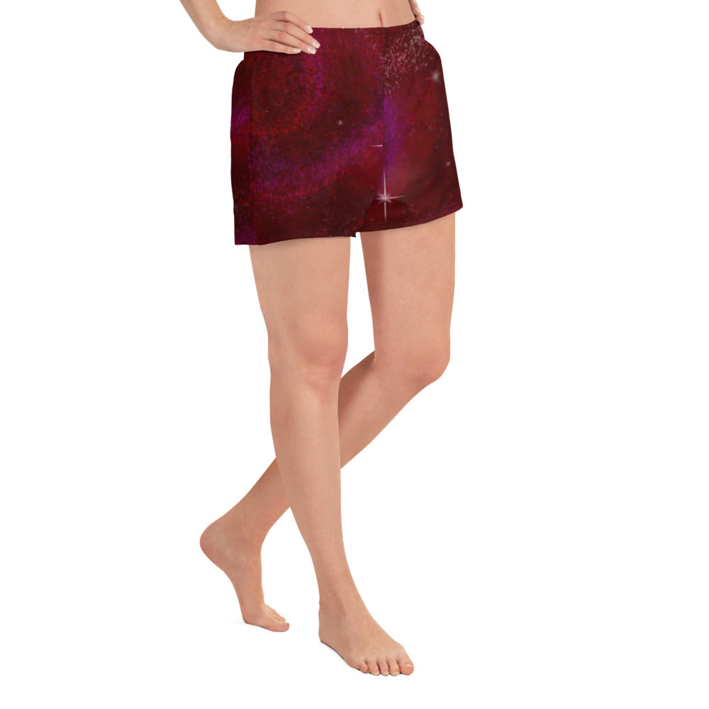 Athletic Shorts Burgundy Galaxy