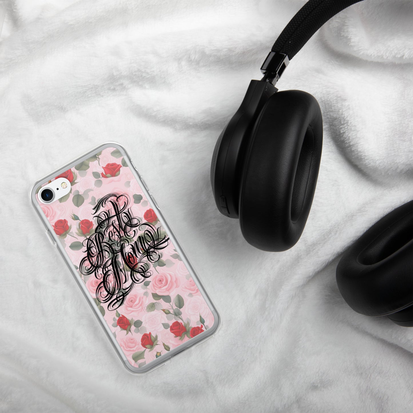 Clear Case for iPhone® Best Mom Floral Design