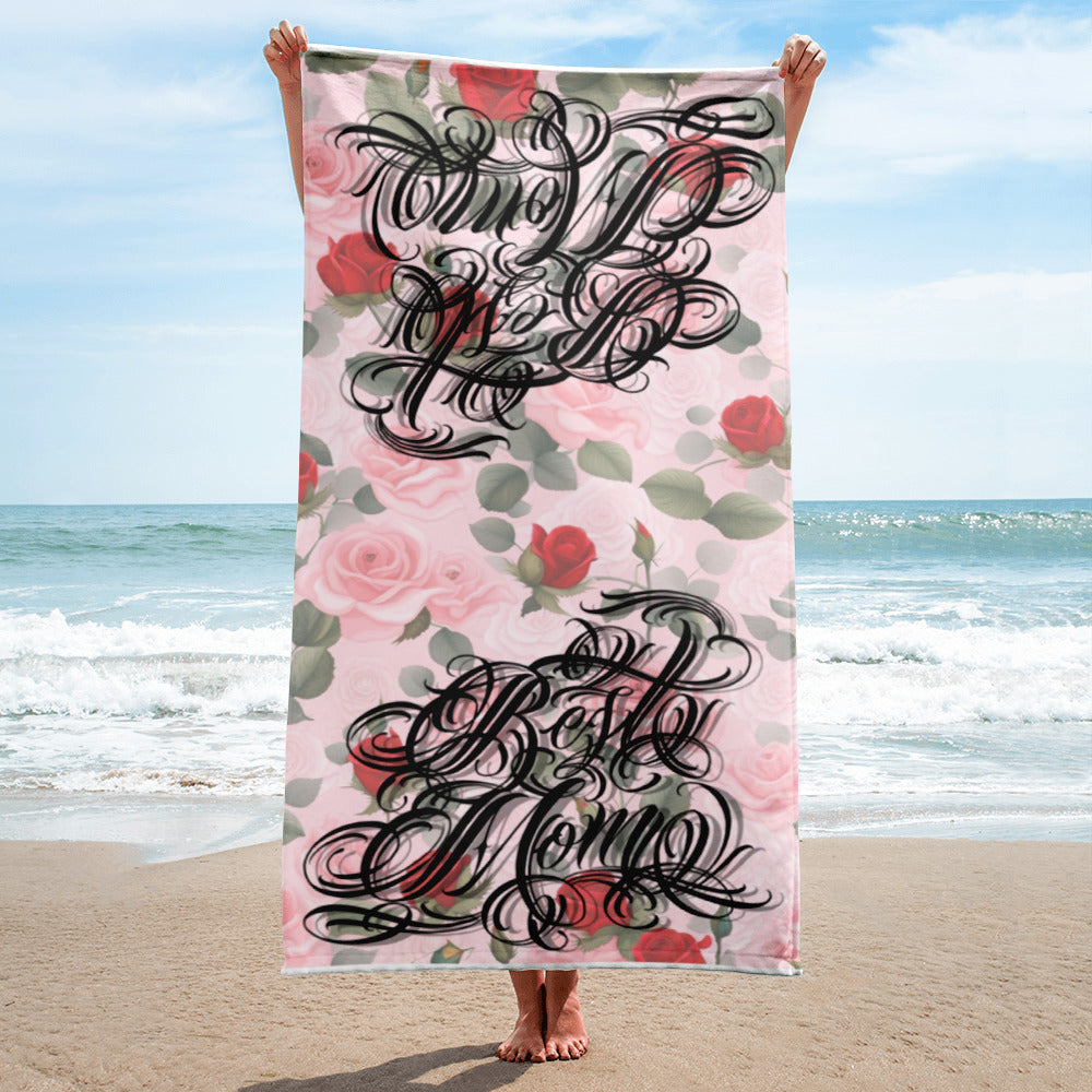 Mothers Day floral Towel