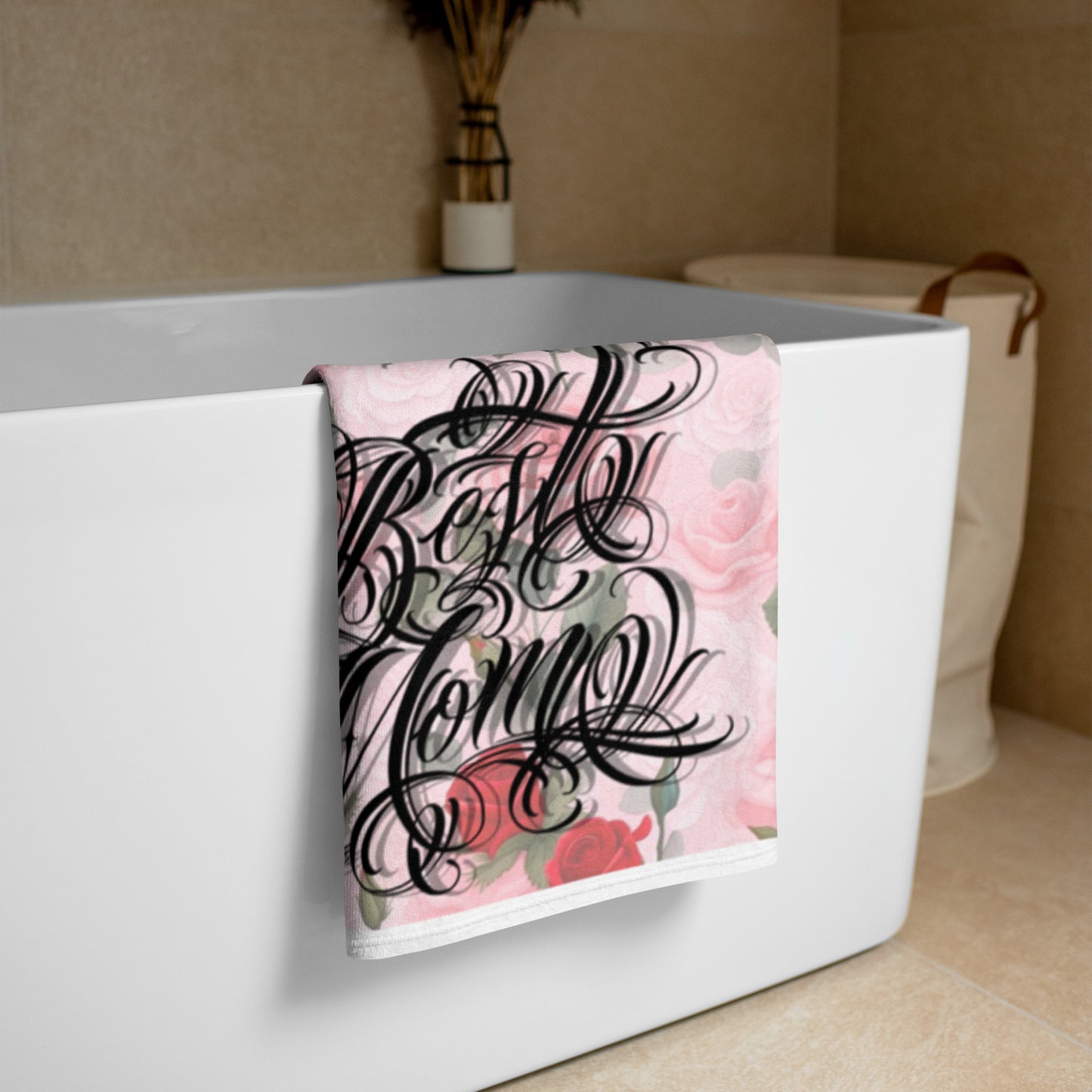 Mothers Day floral Towel