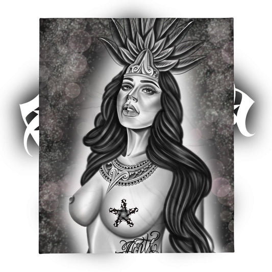 Throw Blanket “Brown Queen”