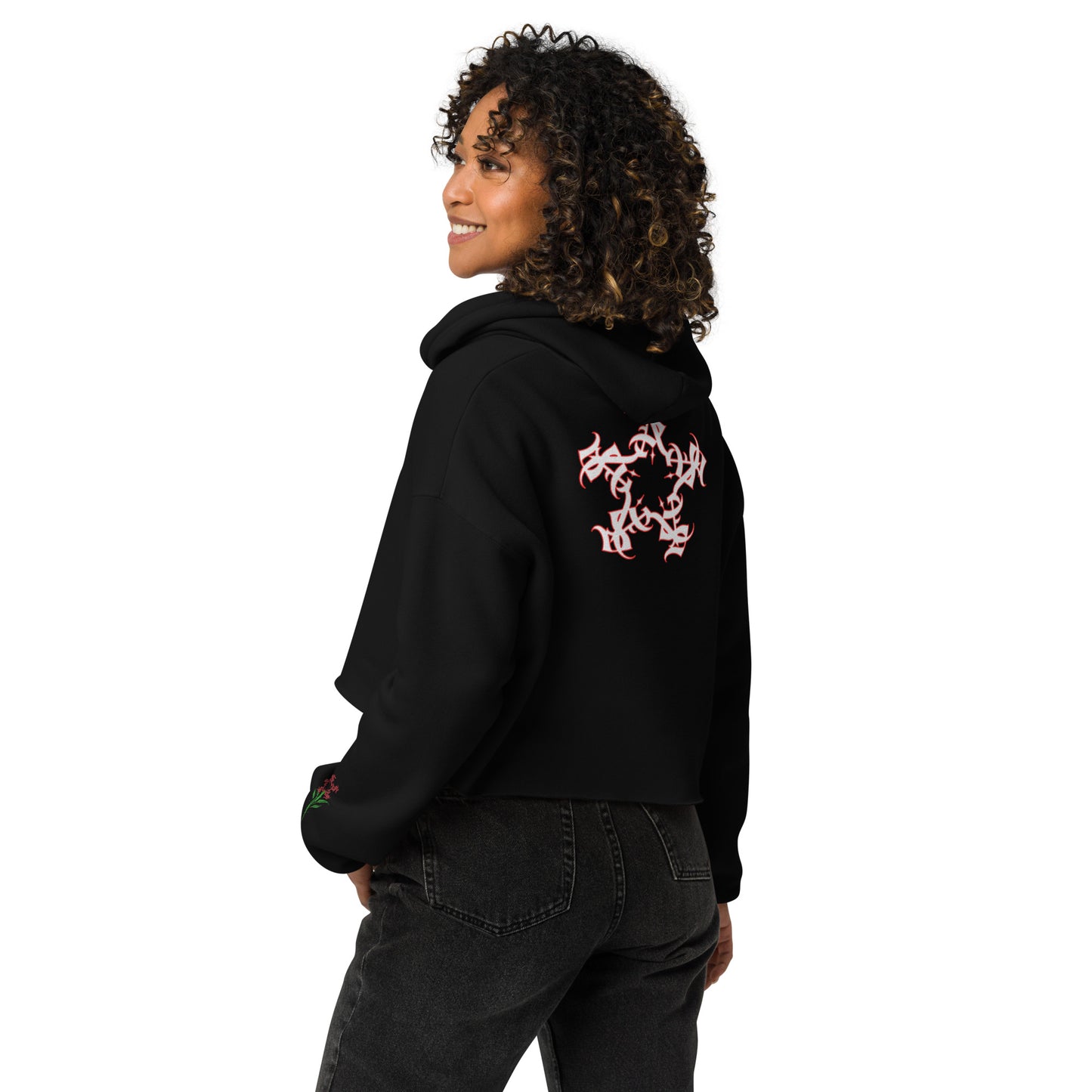 Crop Hoodie “Hopeless Romantic”