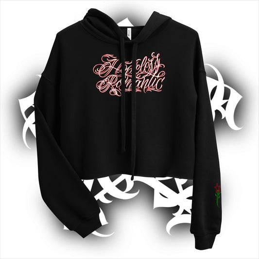 Crop Hoodie “Hopeless Romantic”