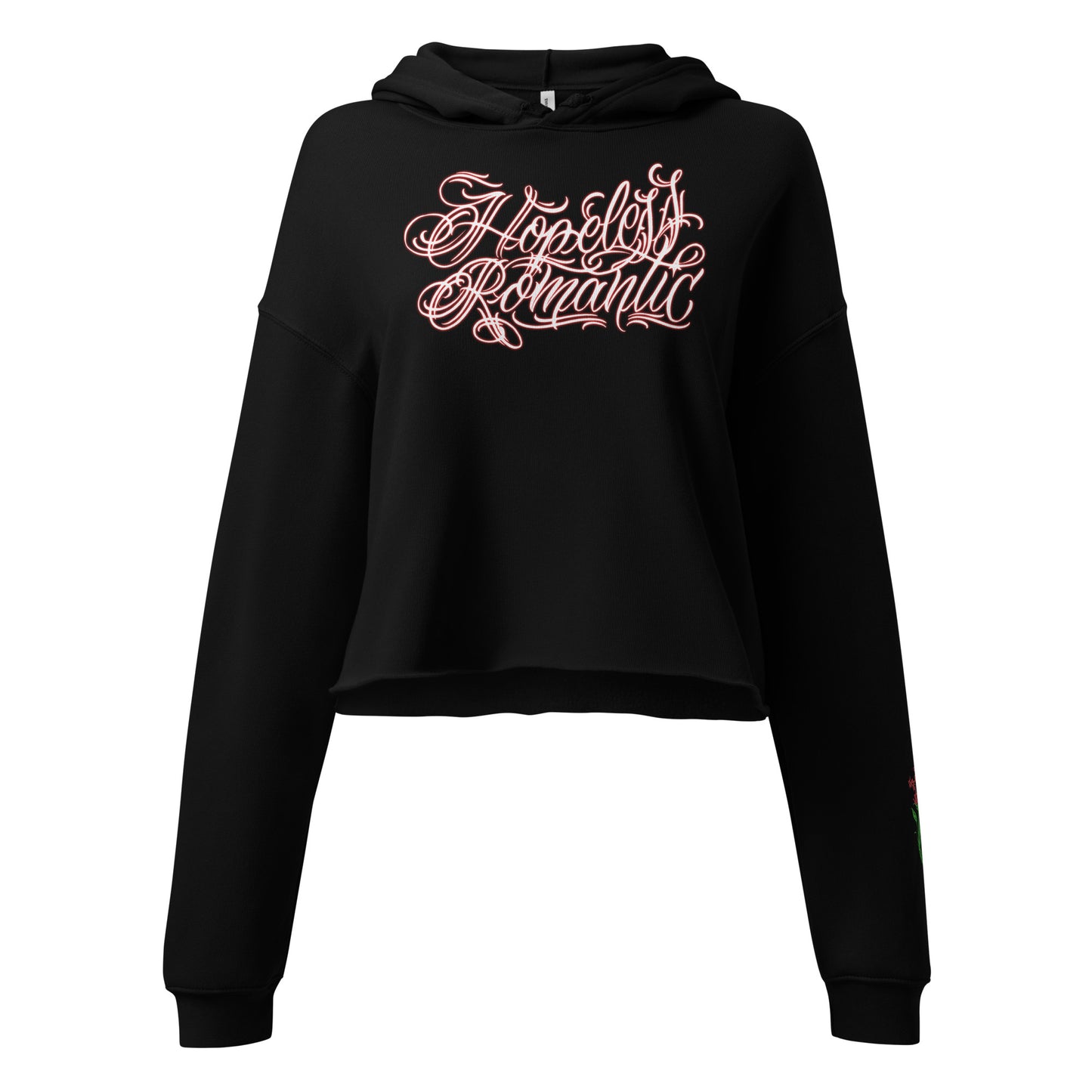 Crop Hoodie “Hopeless Romantic”