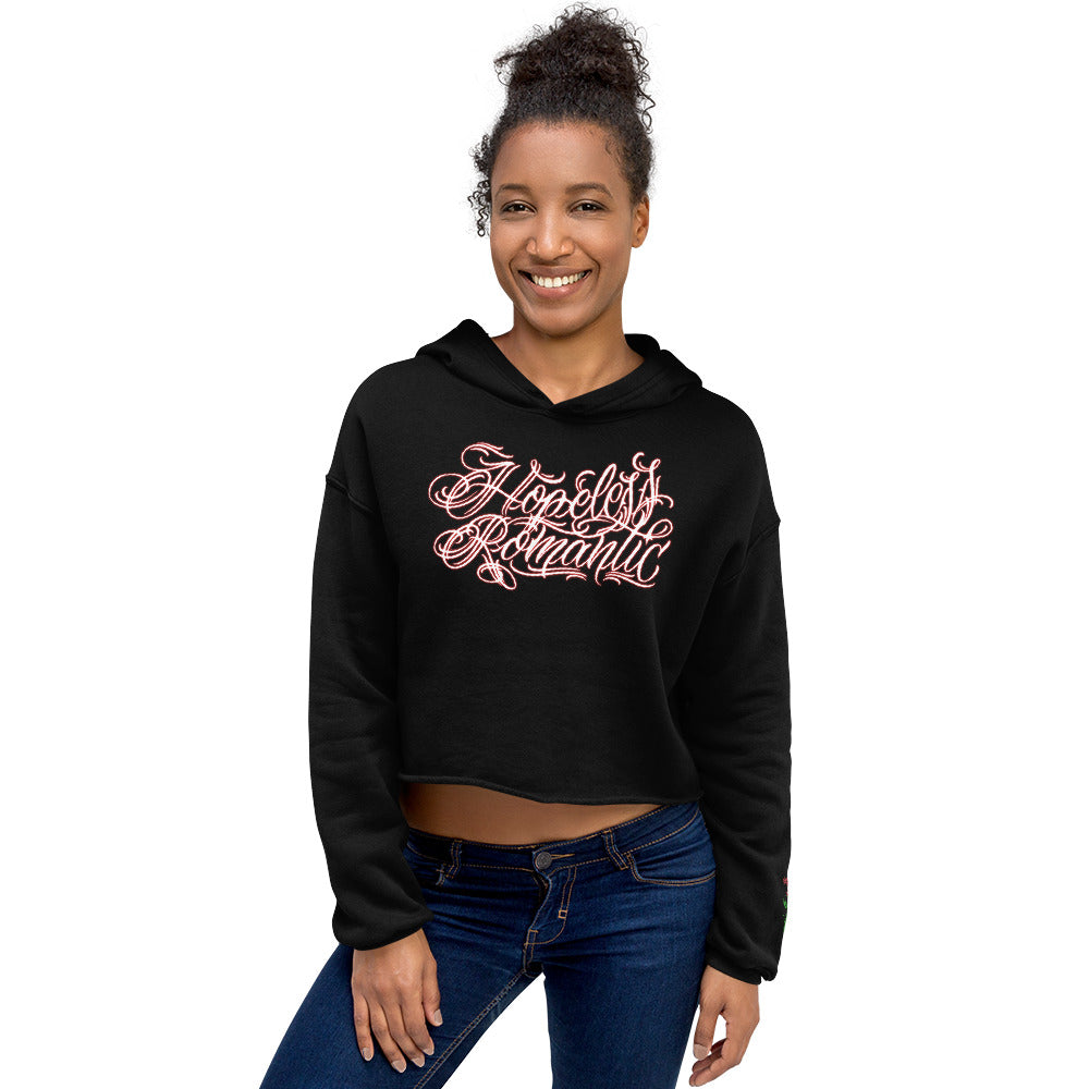 Crop Hoodie “Hopeless Romantic”