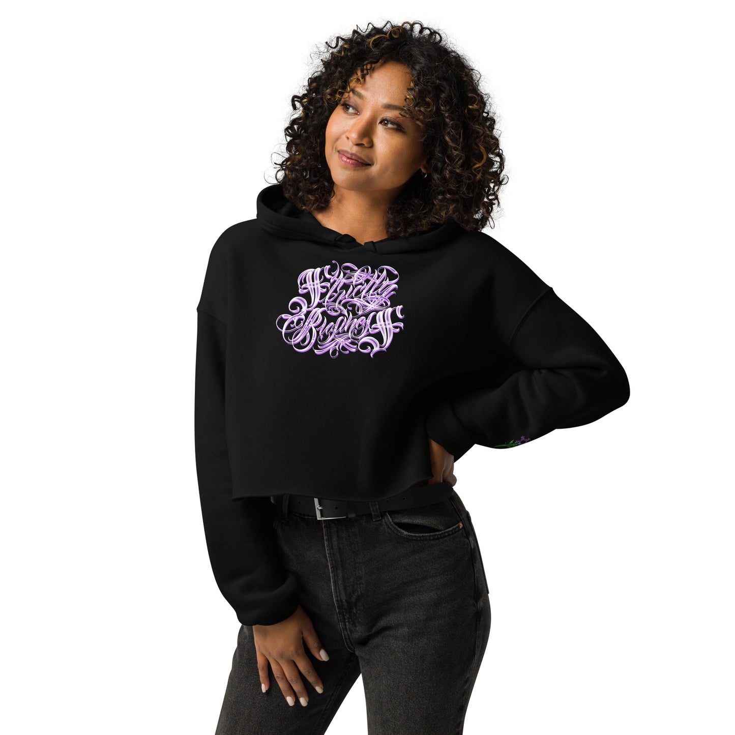 Crop Hoodie “Strictly Business”