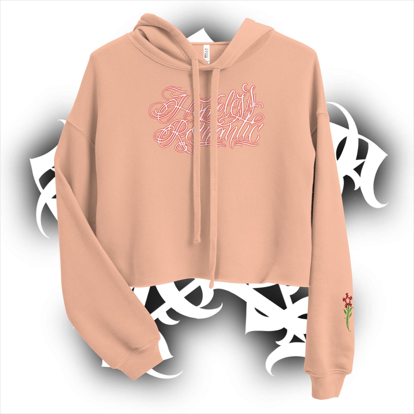 Crop Hoodie “Hopeless Romantic”