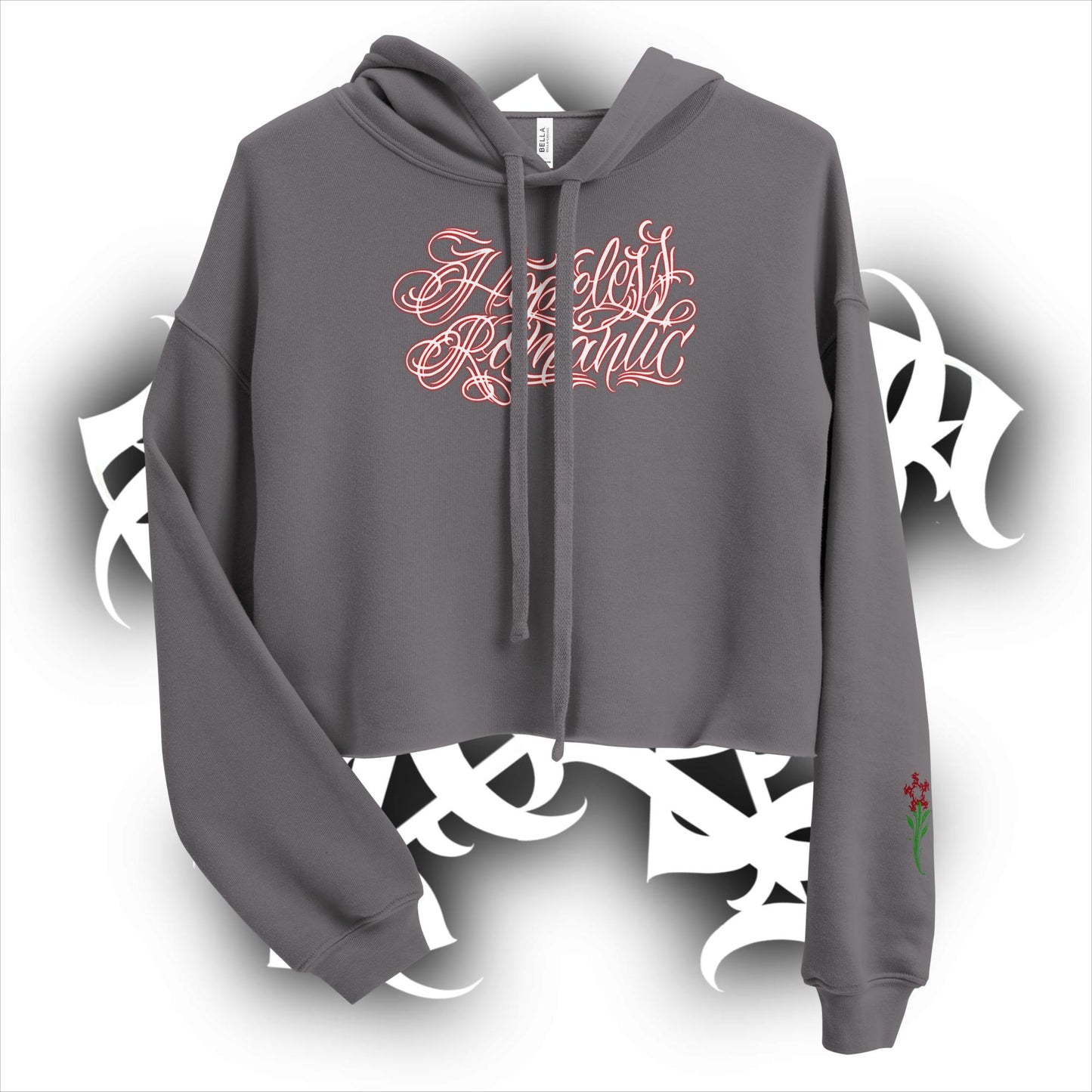 Crop Hoodie “Hopeless Romantic”