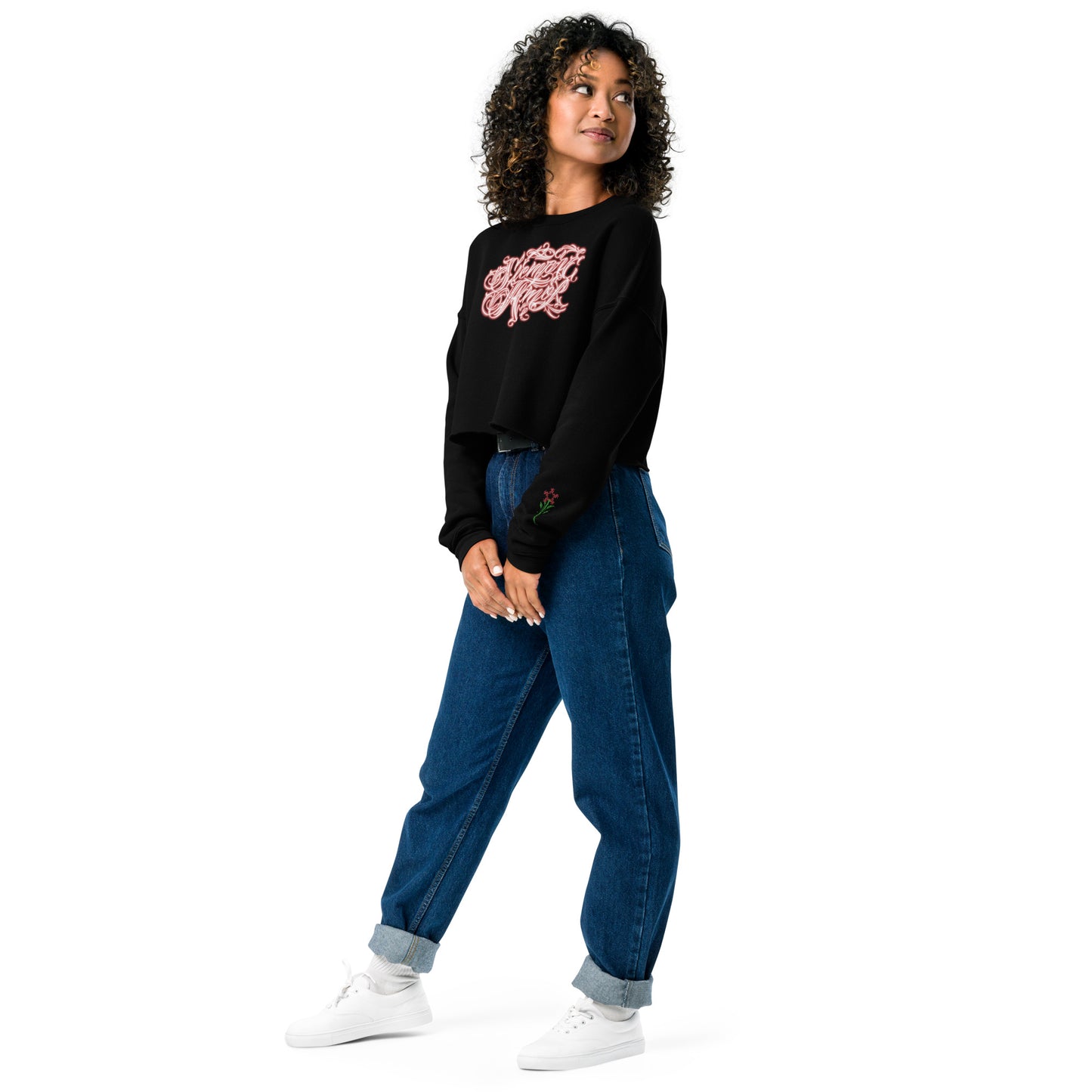 Crop Sweatshirt  “siempre amor”