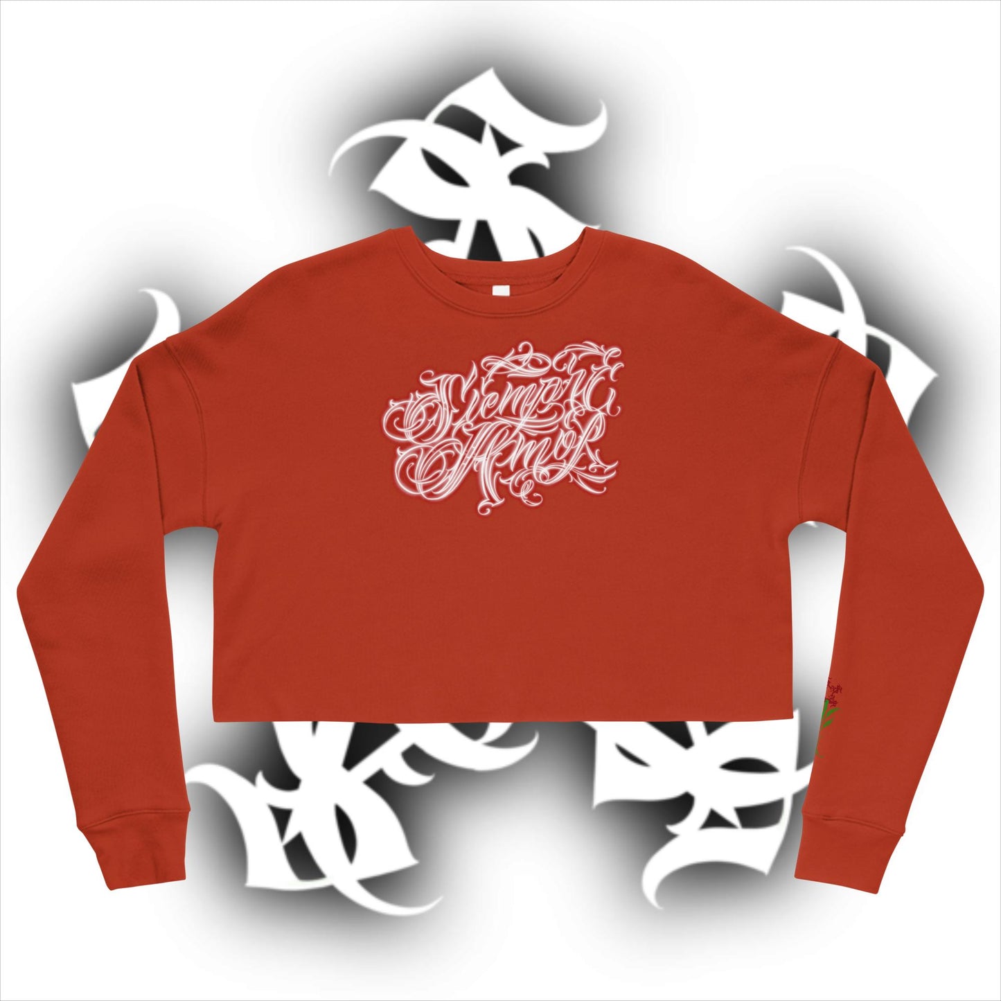 Crop Sweatshirt  “siempre amor”
