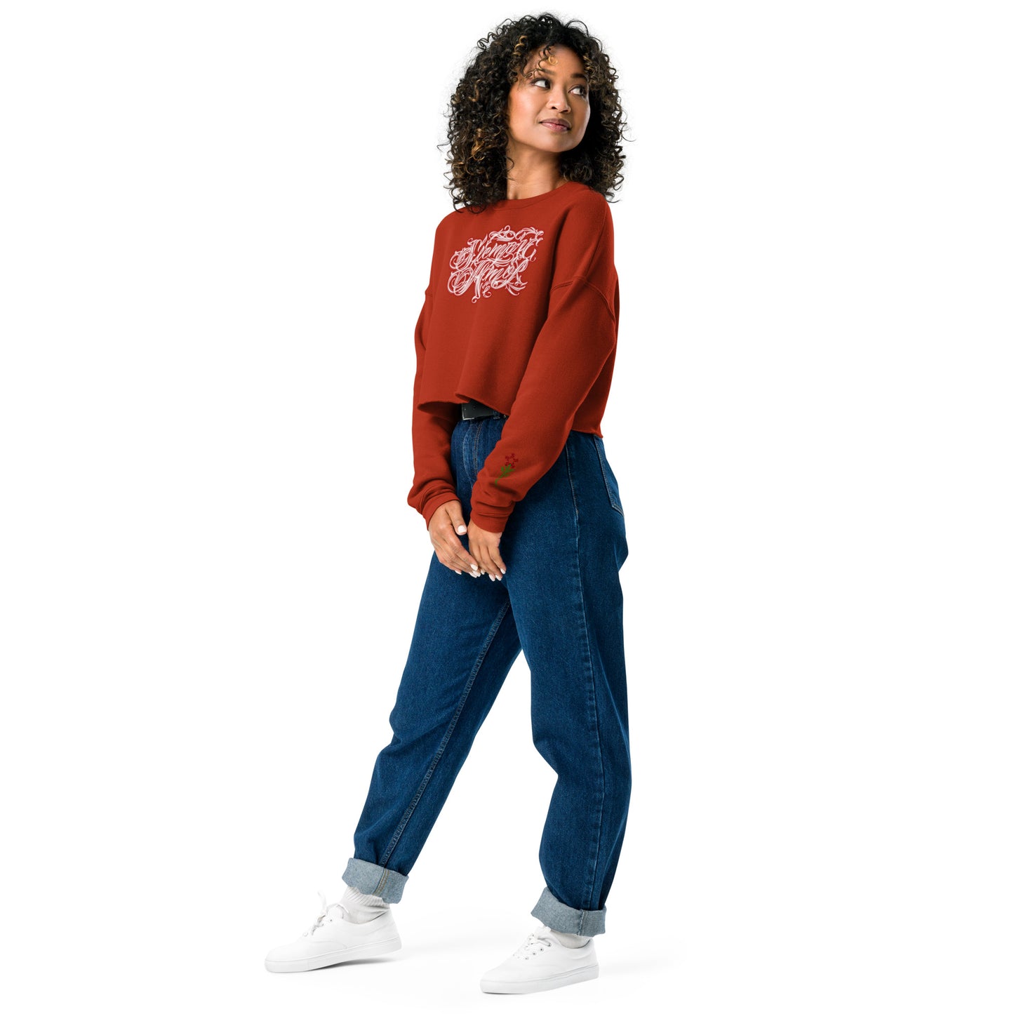 Crop Sweatshirt  “siempre amor”