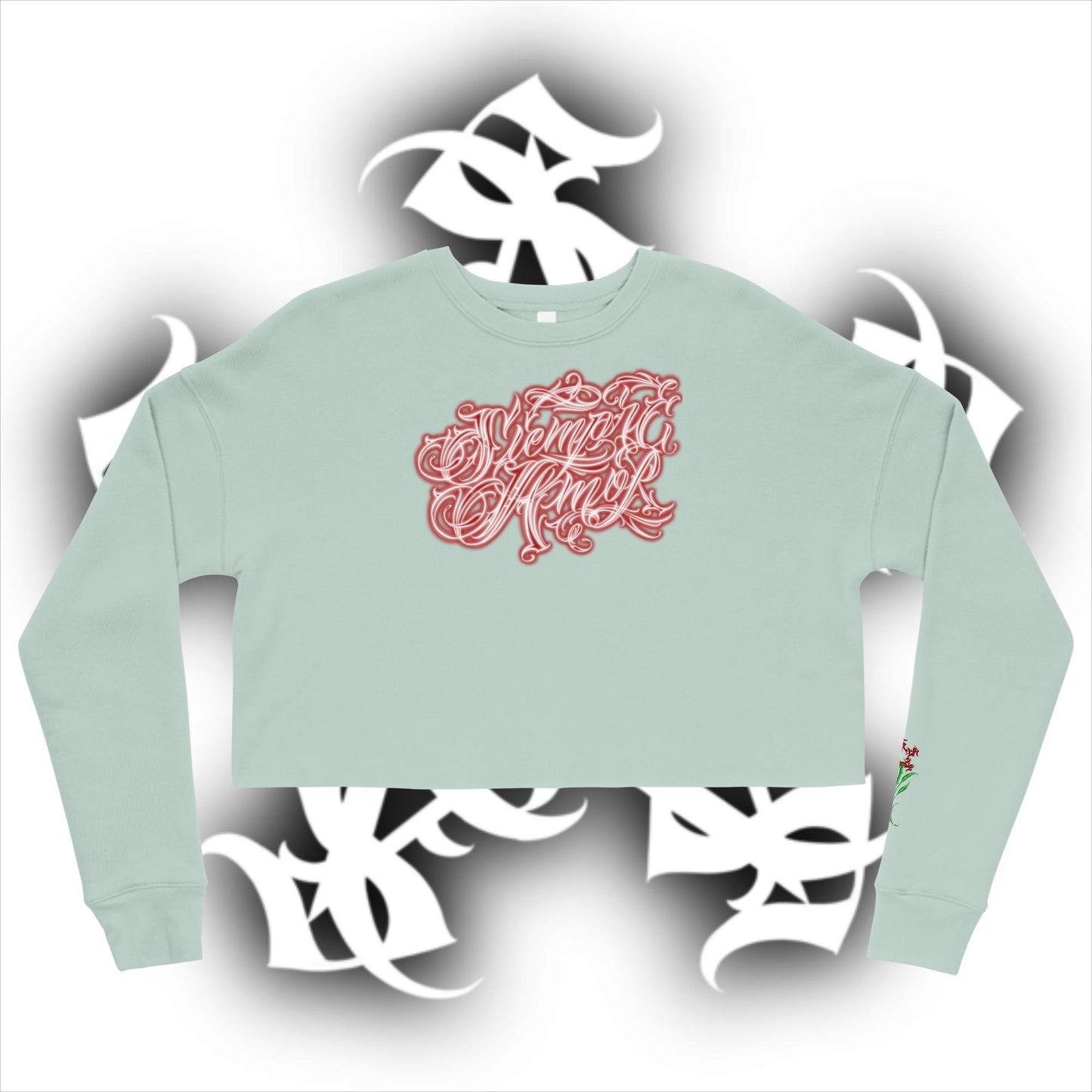 Crop Sweatshirt  “siempre amor”