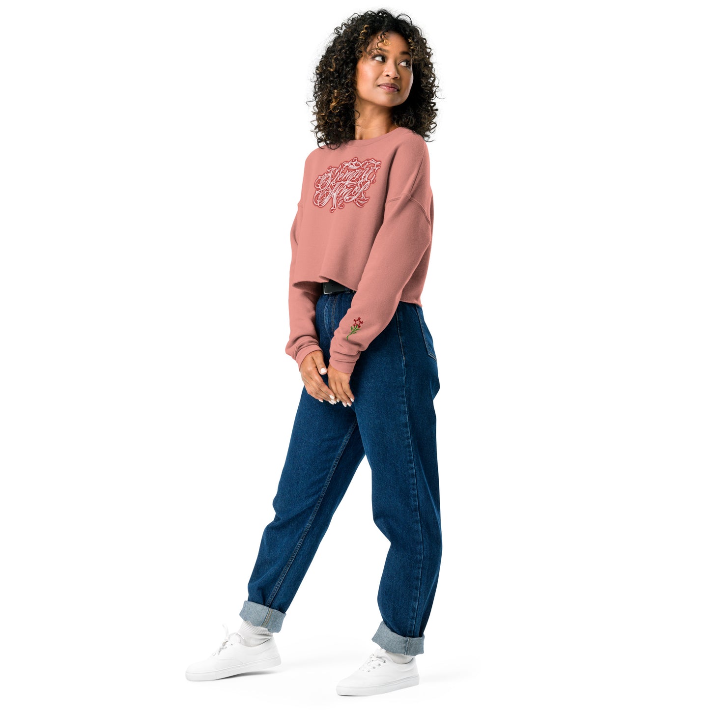 Crop Sweatshirt  “siempre amor”